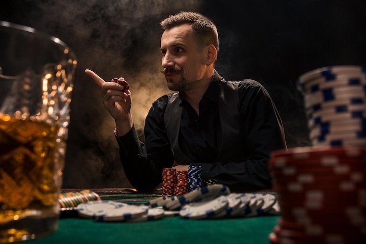 Statistik detail satu putaran baccarat dengan kartu, pemain, dan bandar